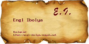 Engl Ibolya névjegykártya